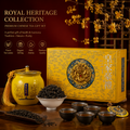 Bright yellow double porcelain jar Jin Jun Mei gift box【500g】