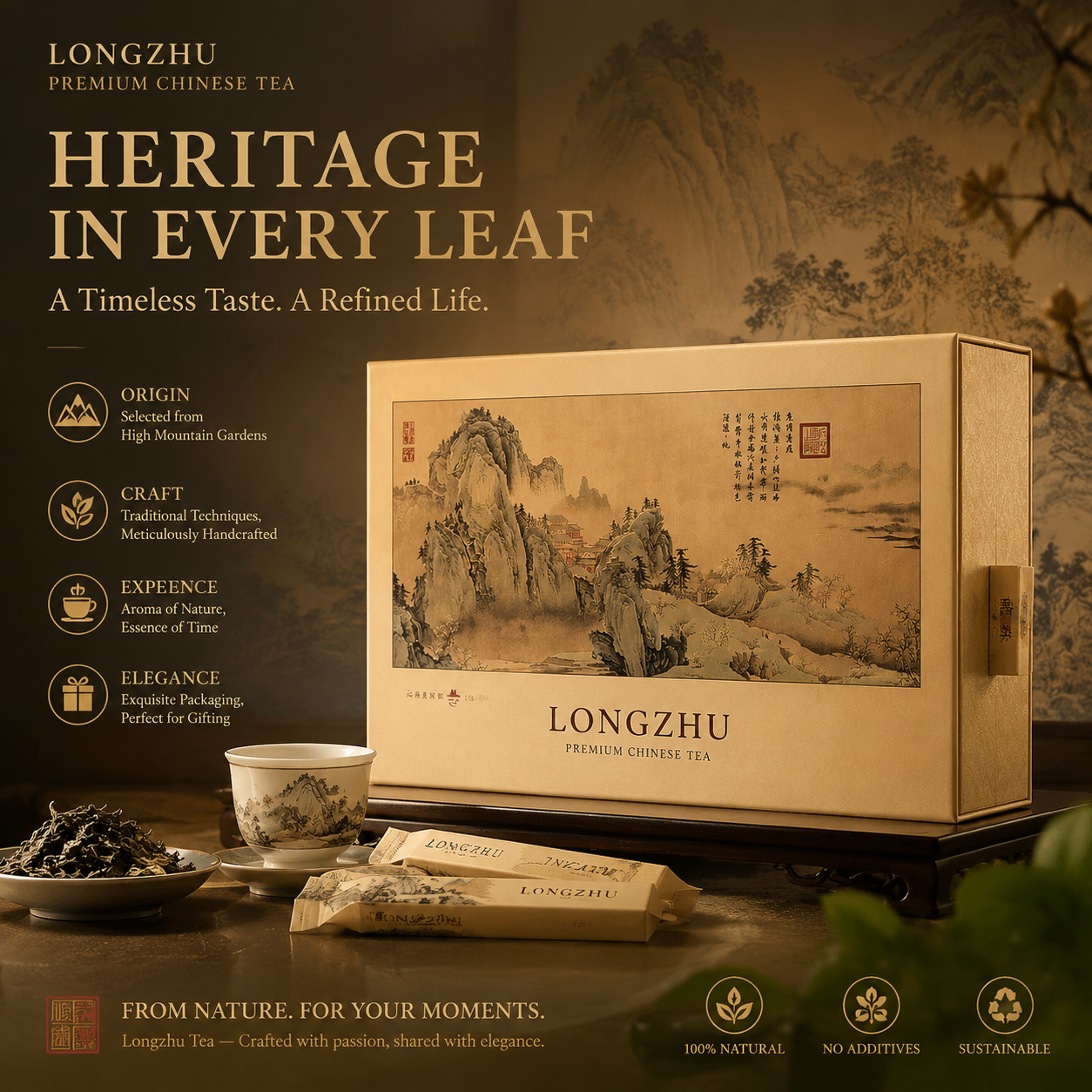 (recommend)Dragon Pearl Pu-erh Tea, Ripe Tea, Premium Gift Box【210g】