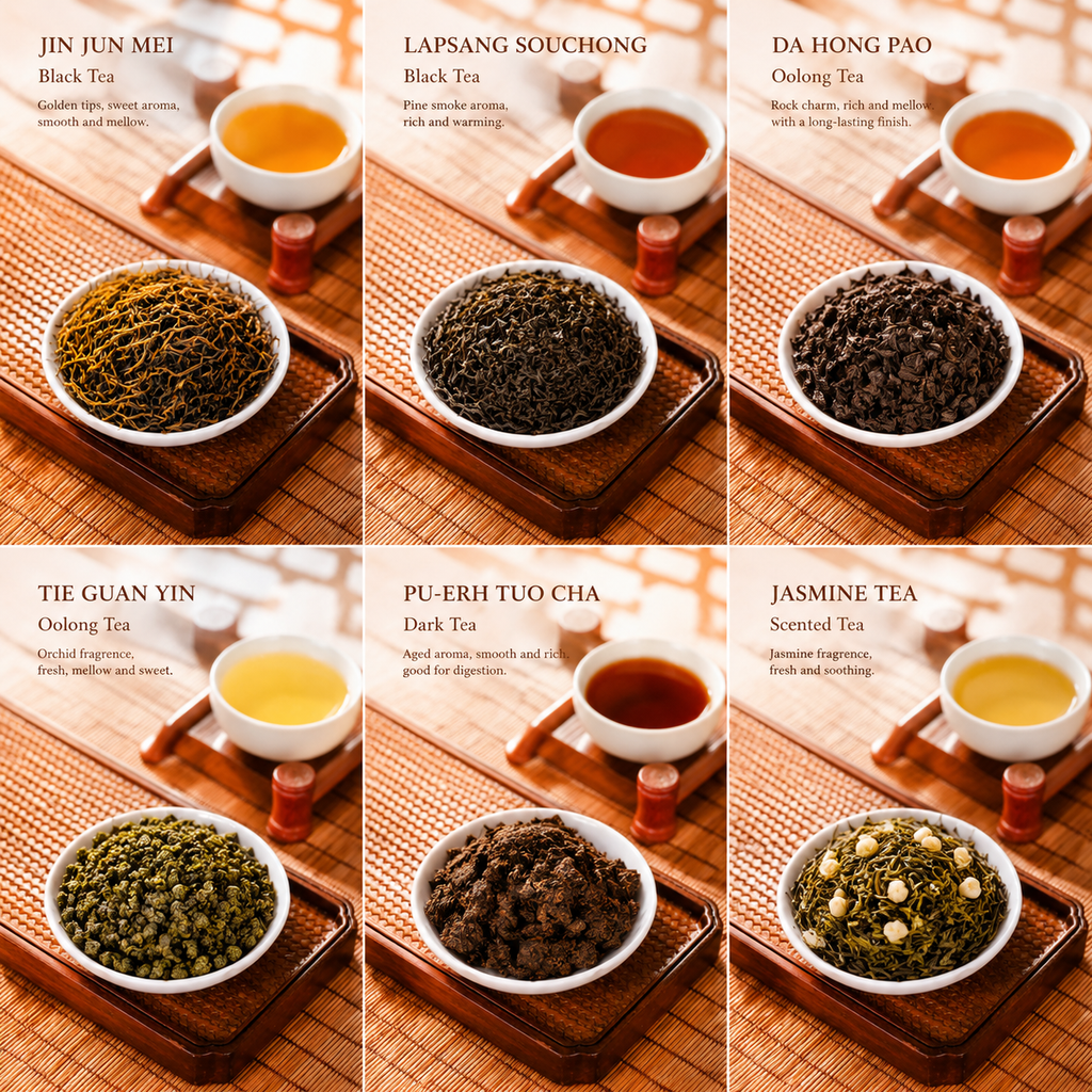 Thousand Miles of Rivers and Mountains: Six Famous Tea Gift Boxes【370g】
