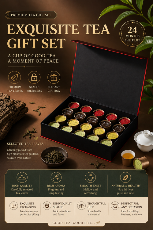 (recommend)A Fortune Comes and Goes: Chinese Tea (24 cans, 100g each)