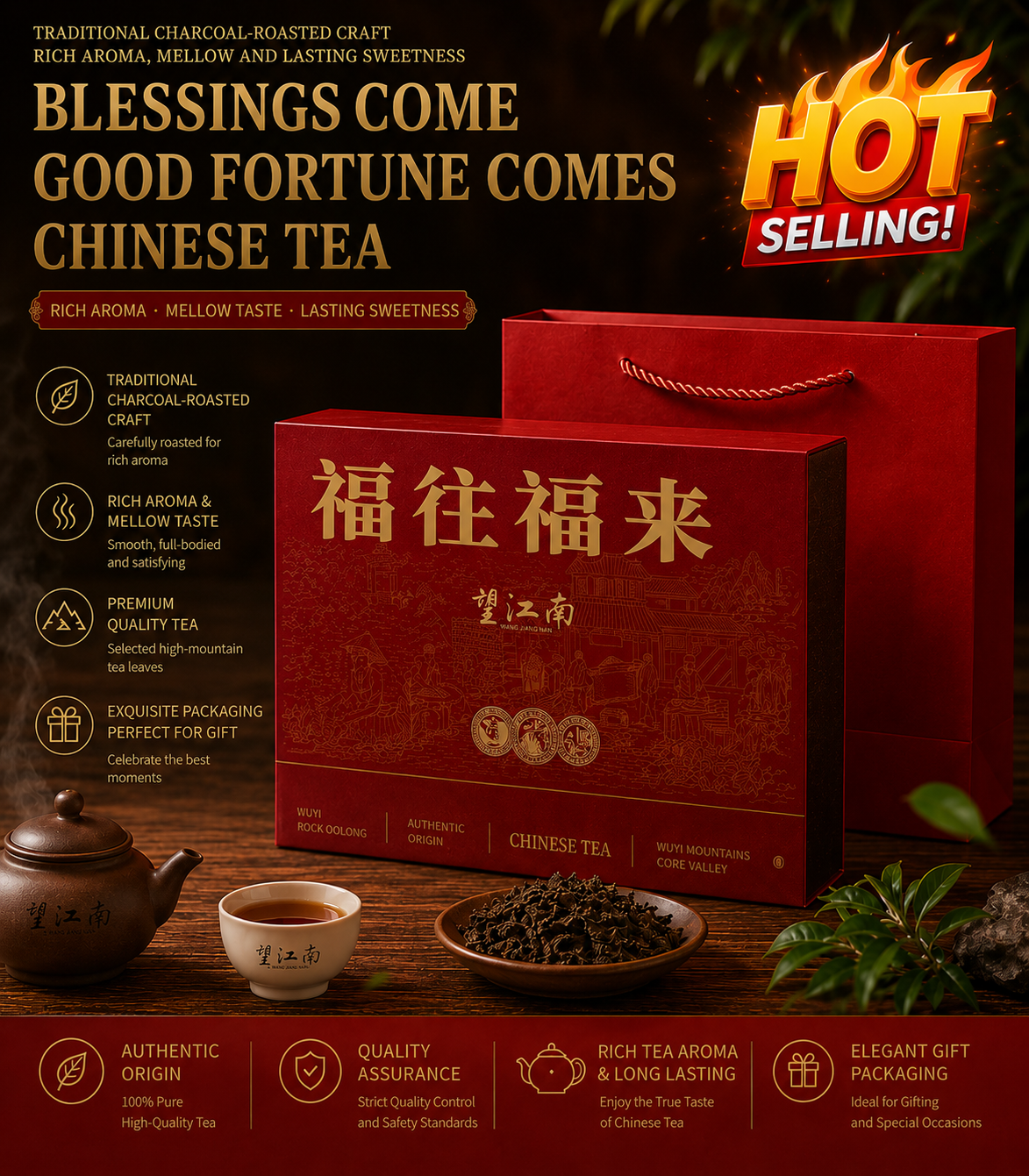 (recommend)A Fortune Comes and Goes: Chinese Tea (24 cans, 100g each)